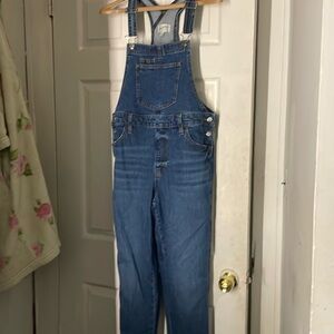 Fashion Nova Blue Denim Overalls